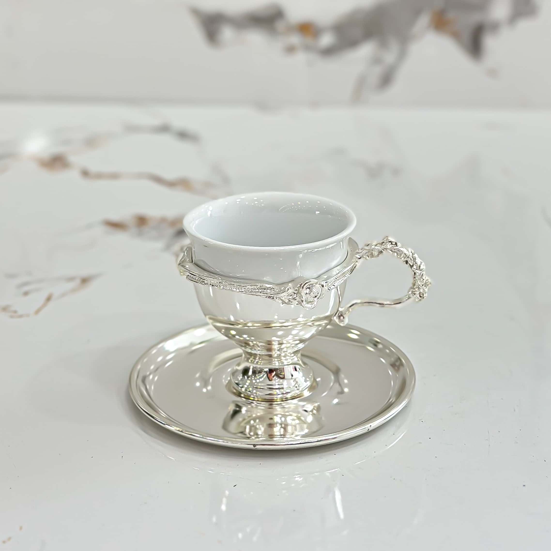 Gül Dekor Kahve Fincanı