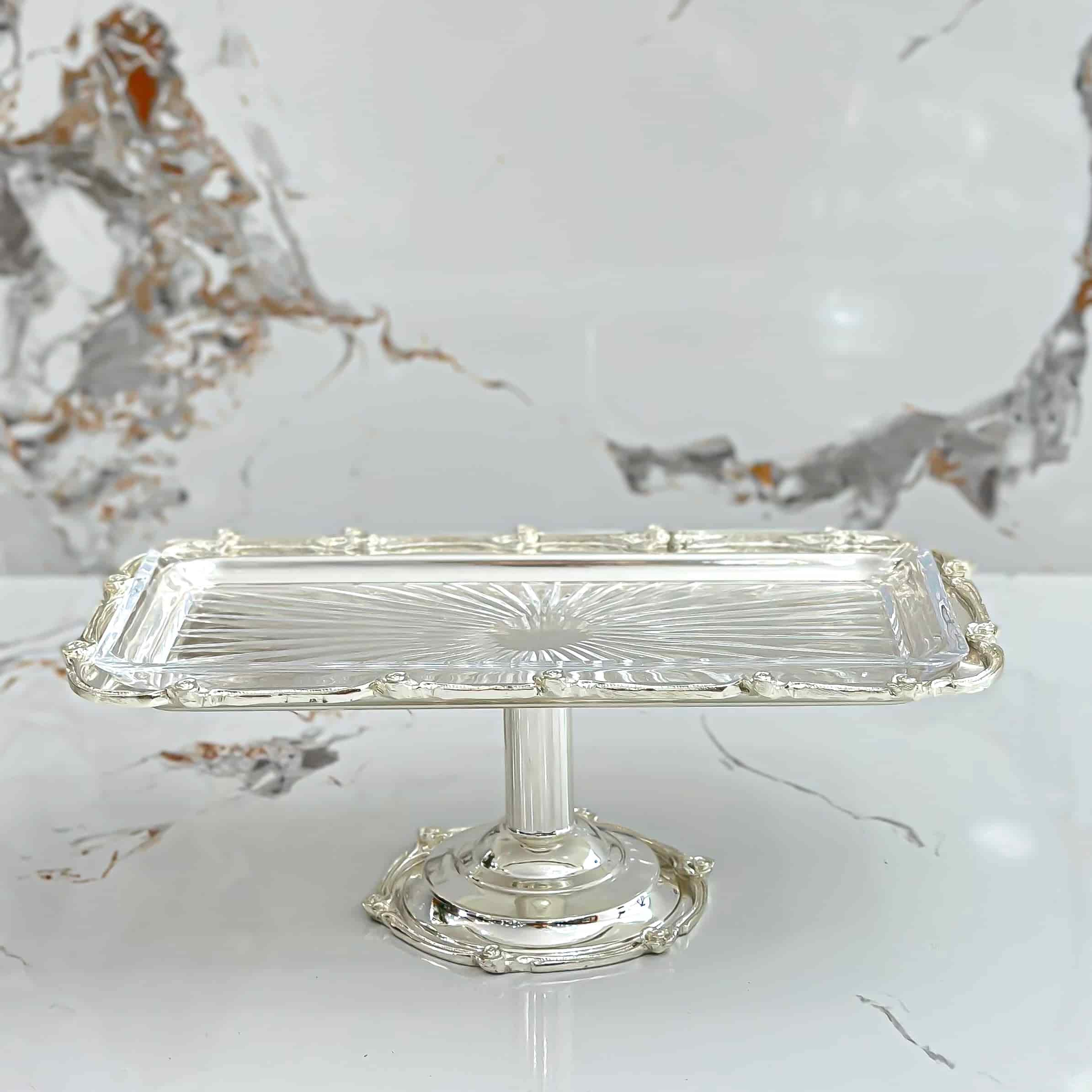 Dikdörtgen Ayaklı Gül Dekor Stand